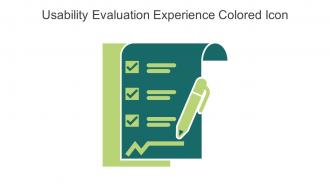 Usability Evaluation Experience Colored Icon In Powerpoint Pptx Png And Editable Eps Format