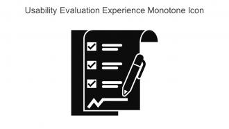 Usability Evaluation Experience Monotone Icon In Powerpoint Pptx Png And Editable Eps Format
