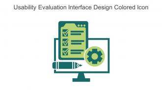 Usability Evaluation Interface Design Colored Icon In Powerpoint Pptx Png And Editable Eps Format