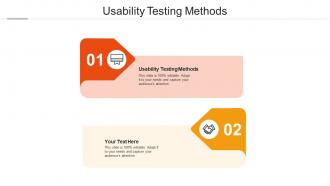 Usability testing methods ppt powerpoint presentation model smartart cpb