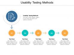 Usability testing methods ppt powerpoint presentation slides pictures cpb