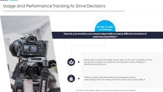 Usage And Performance Tracking To Drive Decisions Digital Asset Management