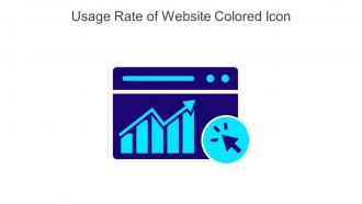 Usage Rate Of Website Colored Icon Icon In Powerpoint Pptx Png And Editable Eps Format