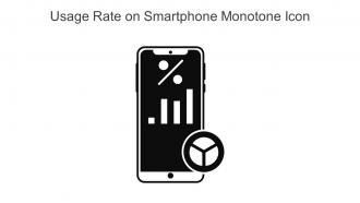 Usage Rate On Smartphone Monotone Icon Icon In Powerpoint Pptx Png And Editable Eps Format