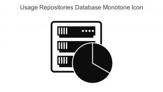 Usage Repositories Database Monotone Icon In Powerpoint Pptx Png And Editable Eps Format