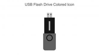 USB Flash Drive Colored Icon In Powerpoint Pptx Png And Editable Eps Format