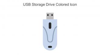USB Storage Drive Colored Icon In Powerpoint Pptx Png And Editable Eps Format