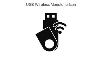 USB Wireless Monotone Icon In Powerpoint Pptx Png And Editable Eps Format