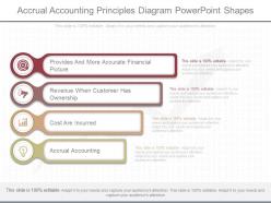 Use accrual accounting principles diagram powerpoint shapes