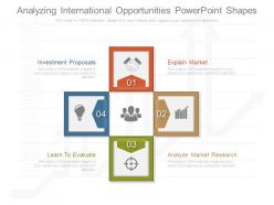 Use analyzing international opportunities powerpoint shapes
