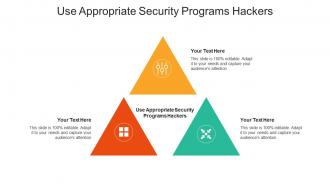 Use appropriate security programs hackers ppt powerpoint presentation ideas good cpb