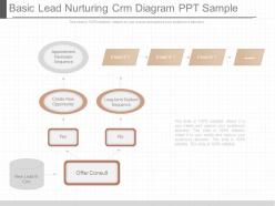 Use basic lead nurturing crm diagram ppt sample