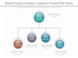 Use brand equity evolution diagram powerpoint show