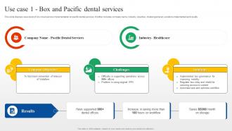 Use Case 1 Box And Pacific Dental Services Box Cloud SaaS Platform Implementation Guide CL SS