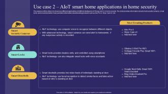 Use Case 2 Aiot Smart Home Applications In Home Security Unlocking Potential Of Aiot IoT SS