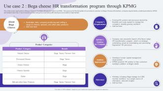 Use Case 2 Bega Cheese HR Transformation Comprehensive Guide To KPMG Strategy SS