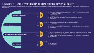 Use Case 3 Aiot Manufacturing Applications In Worker Safety Unlocking Potential Of Aiot IoT SS