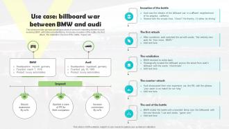 Use Case Billboard War Between BMW And Audi Ambushing Competitors MKT SS V