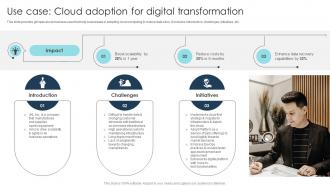 Use Case Cloud Adoption Digital Transformation Strategies To Integrate DT SS