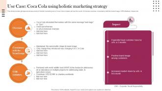 Use Case Coca Cola Using Holistic Marketing Implementation Guidelines For Holistic MKT SS V