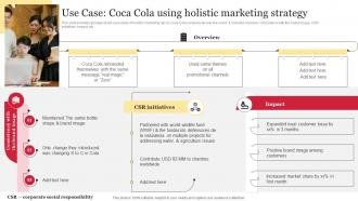 Use Case Coca Cola Using Holistic Marketing Strategy Comprehensive Guide To Holistic MKT SS V