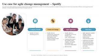 Use Case For Agile Change Management Spotify Integrating Change Management CM SS