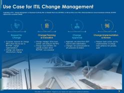 Use case for itil change management ppt powerpoint presentation icon diagrams