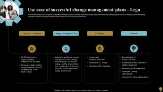 Use Case Management Plans Lego Change Management Plan For Organizational Transitions CM SS