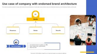 Use Case Of Company With Endorsed Brand Architecture