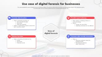 Use Case Of Digital Forensic For Businesses