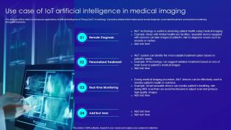 Use Case Of IOT Artificial Intelligence In Medical Imaging Merging AI And IOT