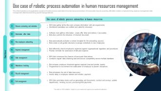 Use Case Of Robotic Process Automation In Human Challenges Of RPA Implementation