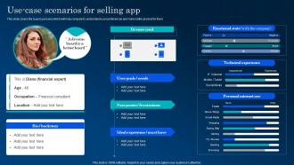 Use Case Scenarios For Selling App Development And Marketing Solution
