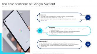 Use Case Scenarios Of Google Assistant Google Chatbot Usage Guide AI SS V