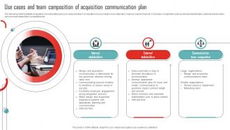 Use Cases And Team Composition Of Acquisition Communication Plan