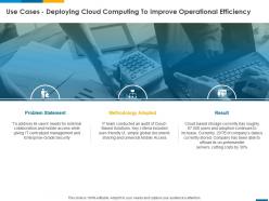 Use cases deploying cloud computing to improve operational efficiency ppt powerpoint presentation