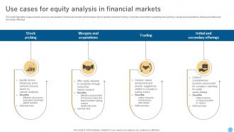 Use Cases For Equity Analysis In Financial Markets