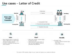 Use cases letter of credit benefits sale ppt powerpoint presentation gallery sample