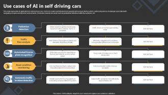 Use Cases Of AI In Self Driving Cars
