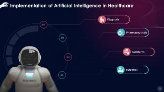 Use Cases Of Artificial Intelligence In Healthcare Training Ppt Idea