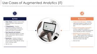 Use Cases Of Augmented Analytics IT Ppt Introduction