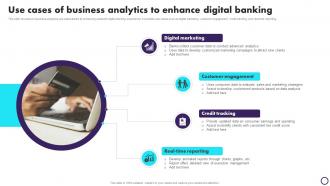 Use Cases Of Business Analytics To Enhance Digital Banking