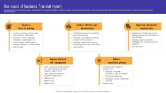 Use Cases Of Business Financial Report