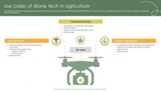 Use Cases Of Drone Tech In Agriculture
