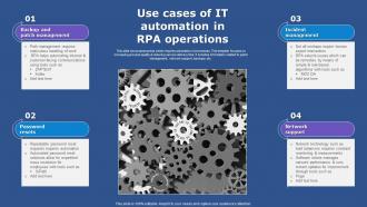 Use Cases Of It Automation In RPA Operations