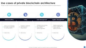 Use Cases Of Private Blockchain Architecture What Is Blockchain Technology BCT SS V