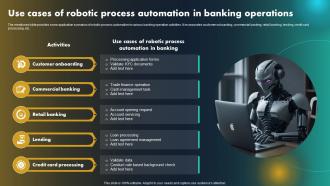 Use Cases Of Robotic Process Automation In Banking Operations Robotic Process Automation