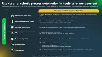 Use Cases Of Robotic Process Automation In Healthcare Major Industries Adopting Robotic