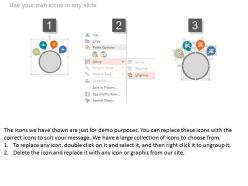 Use circle for designing basics flat powerpoint design