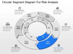 Use circular segment diagram for risk analysis powerpoint template